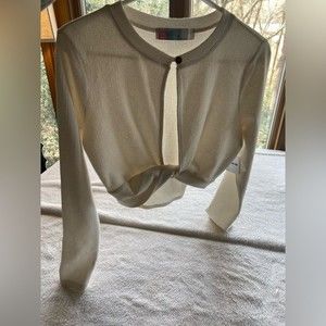 Free People FP Beach Ribbed Twist Front Crop